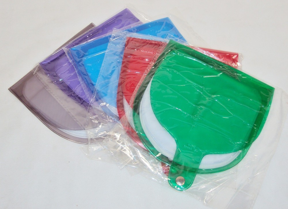 CD/DVD/Game Wallets ~ 5 Pack Color Coded Storage System ~ Hold Up To 60 Discs