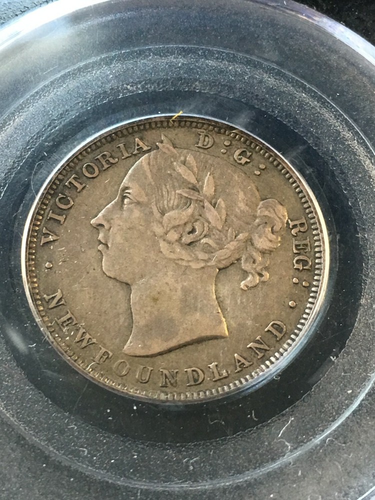 1888 Newfoundland, ¢20 Cent, PCGS Graded, **EF-45** #9434
