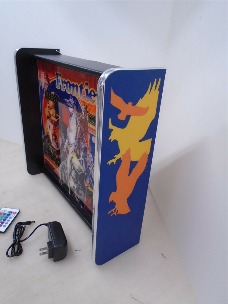 Bally Frontier Pinball Head LED Display light box