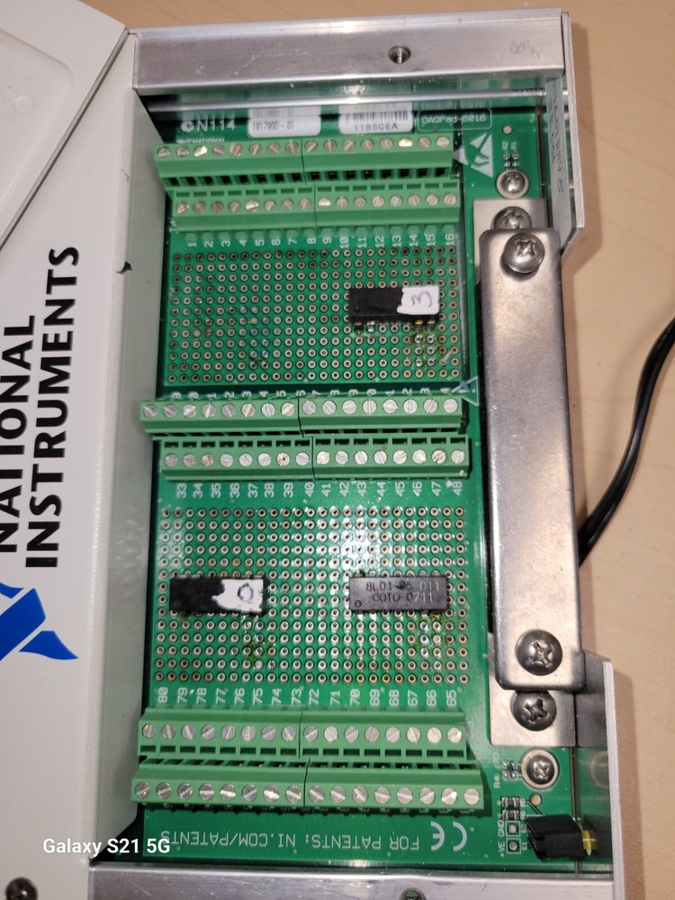 National Instruments NI DAQPad-6016+ ADAPTER-USB CABLE + RED/ BLACK CABLES