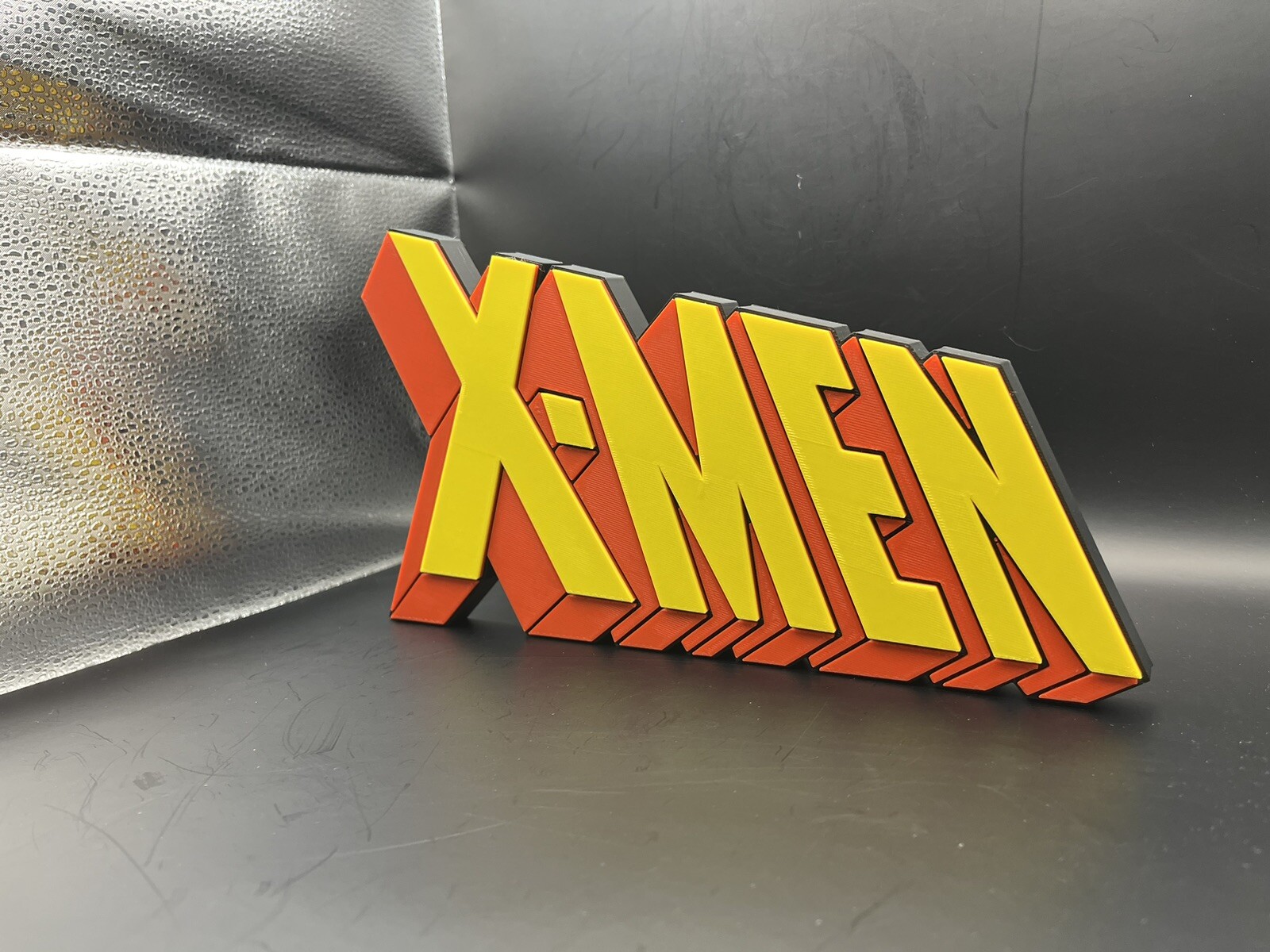 X-Men Logo Sign Display | 3D Wall Desk Shelf Art