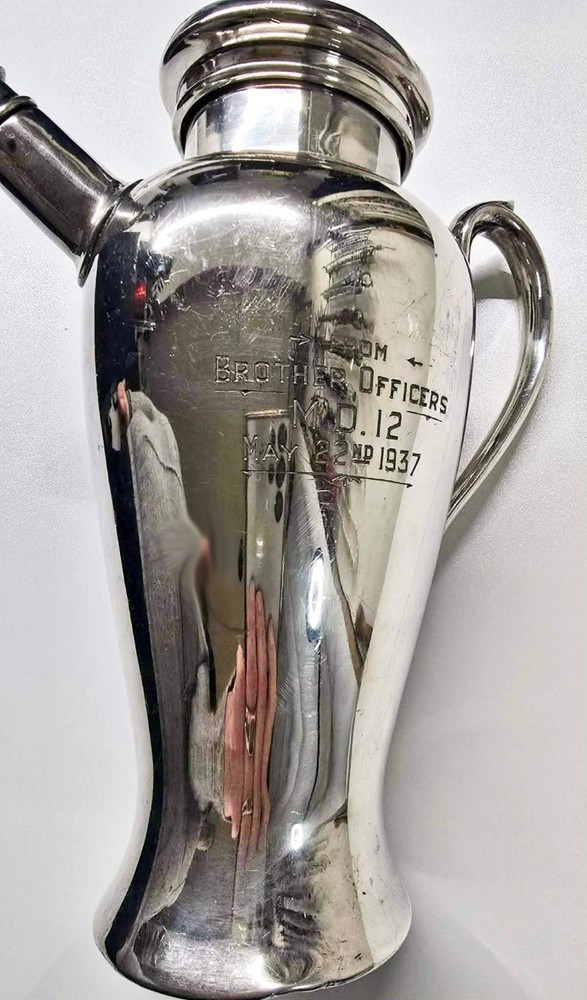 Collectable Military Carafe / Pitcher Possibly Silver Plated