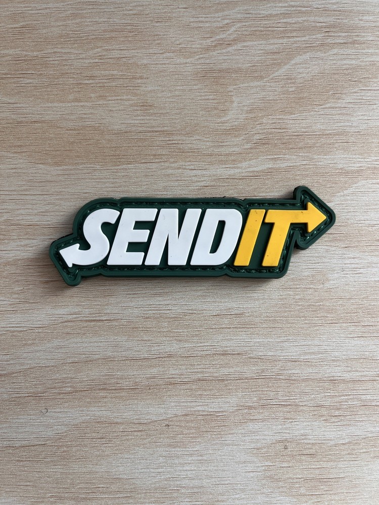 SEND IT Tactical Morale Patch Hook and Loop Gun Patch PVC Send It Patch Funny