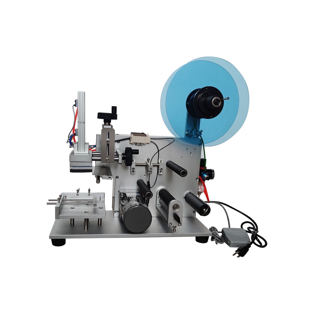 110V Semi-Auto Flat Bottle Labeling Machine Labeler Plane Labeling Machine