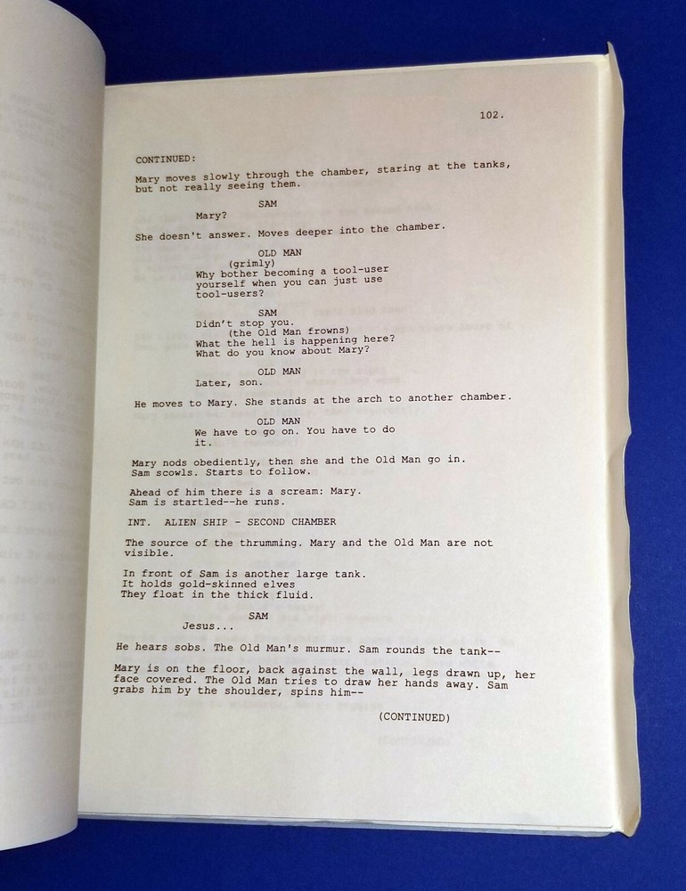 PUPPET MASTERS original script DONALD SUTHERLAND JULIE WINTER 1994 sci fi aliens
