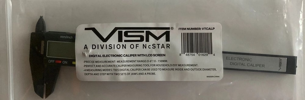NcStar Digital Electronic Caliper with LCD Screen VTCALP