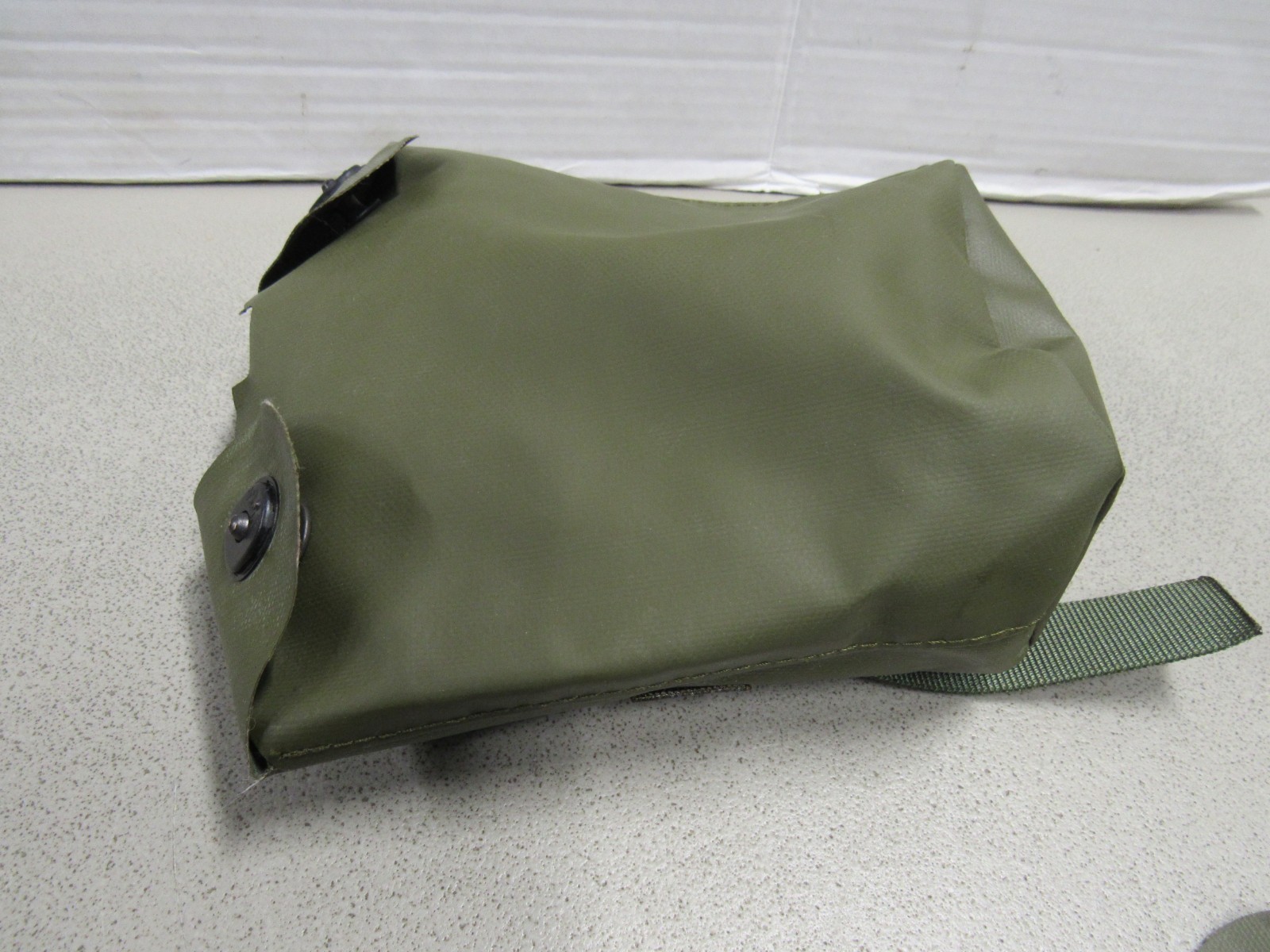 Danish M/45-59 Web Gear Canteen Cover Rubberized New Old Stock OD Green