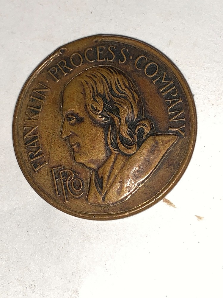 Rare early Franklin Process Company Token