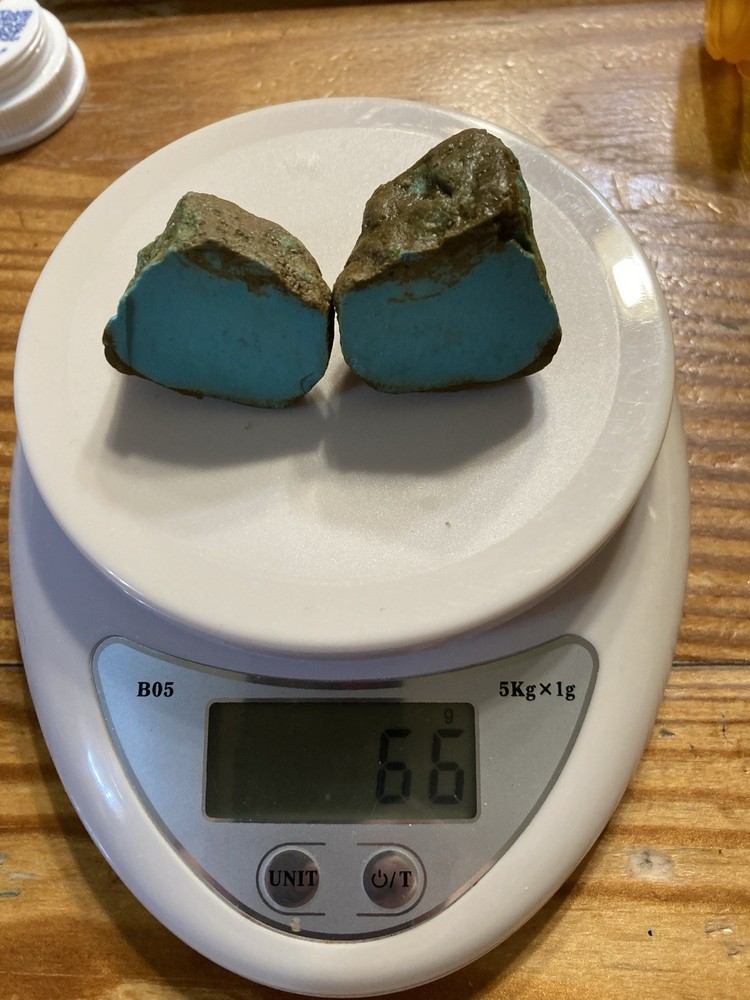 Turquoise Nugget #8 Mine Stabilized 66 Grams Split 330 Carats