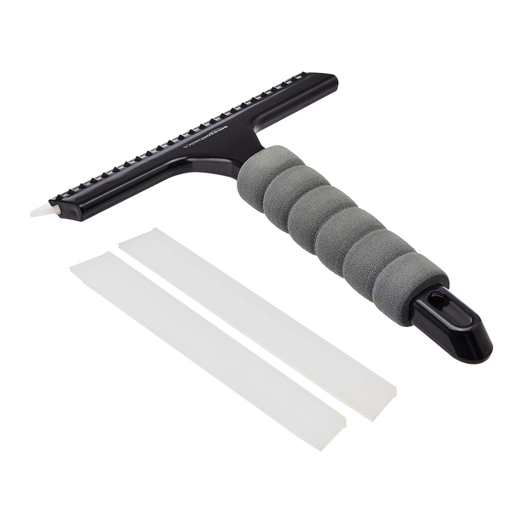 Amazon Basics All-Purpose Window Squeegee with Handle for Car Black