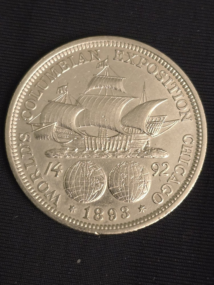 1893 Columbian Commemorative Silver Half Dollar 50C Coin - BU Uncirculated