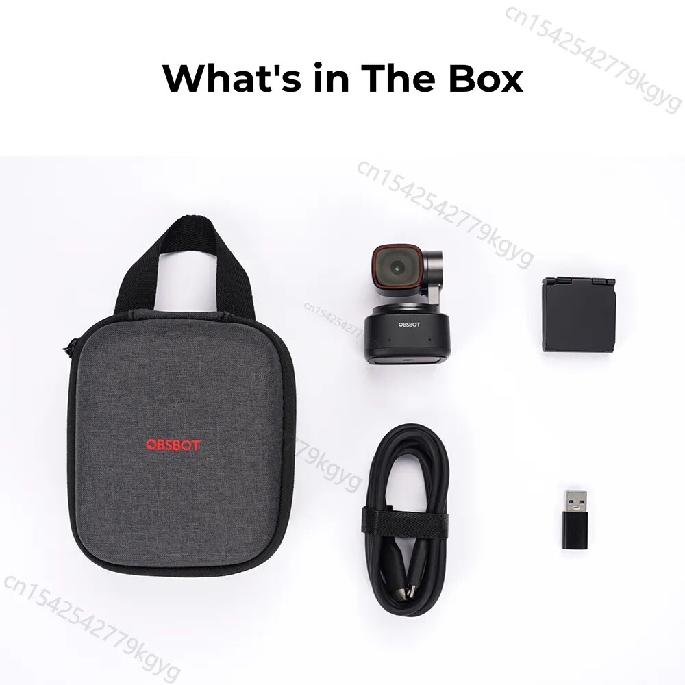 OBSBOT Tiny 2 60fps Camera Webcam 4K Voice Control PTZ Auto Tracking Streaming