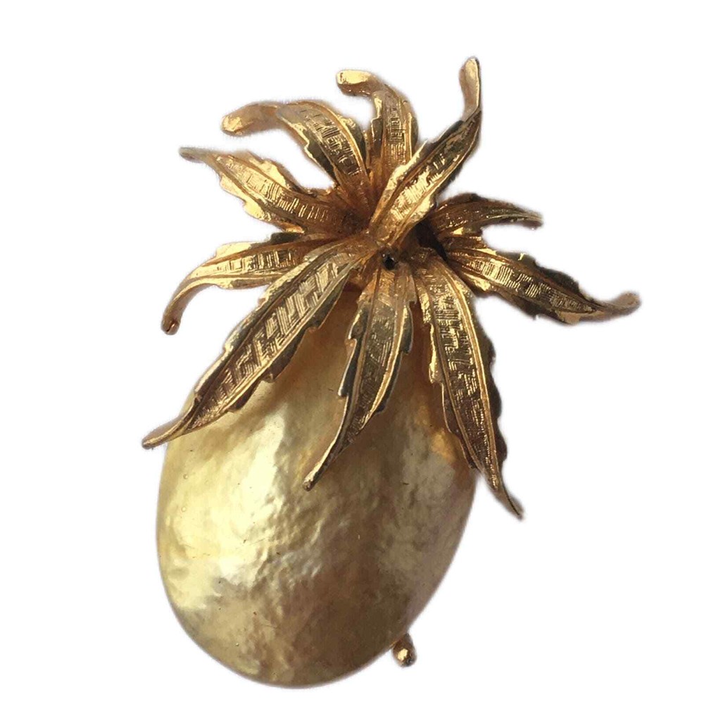 Golden Egg Brooch