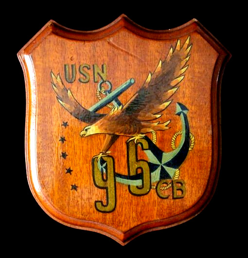 WWII 96th US Naval Construction BN (Seabees) Plaque