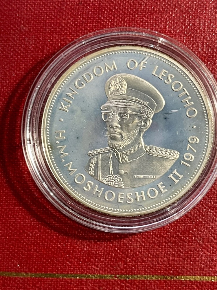 LESOTHO 1979 SILVER PROOF TWO-COIN SET
