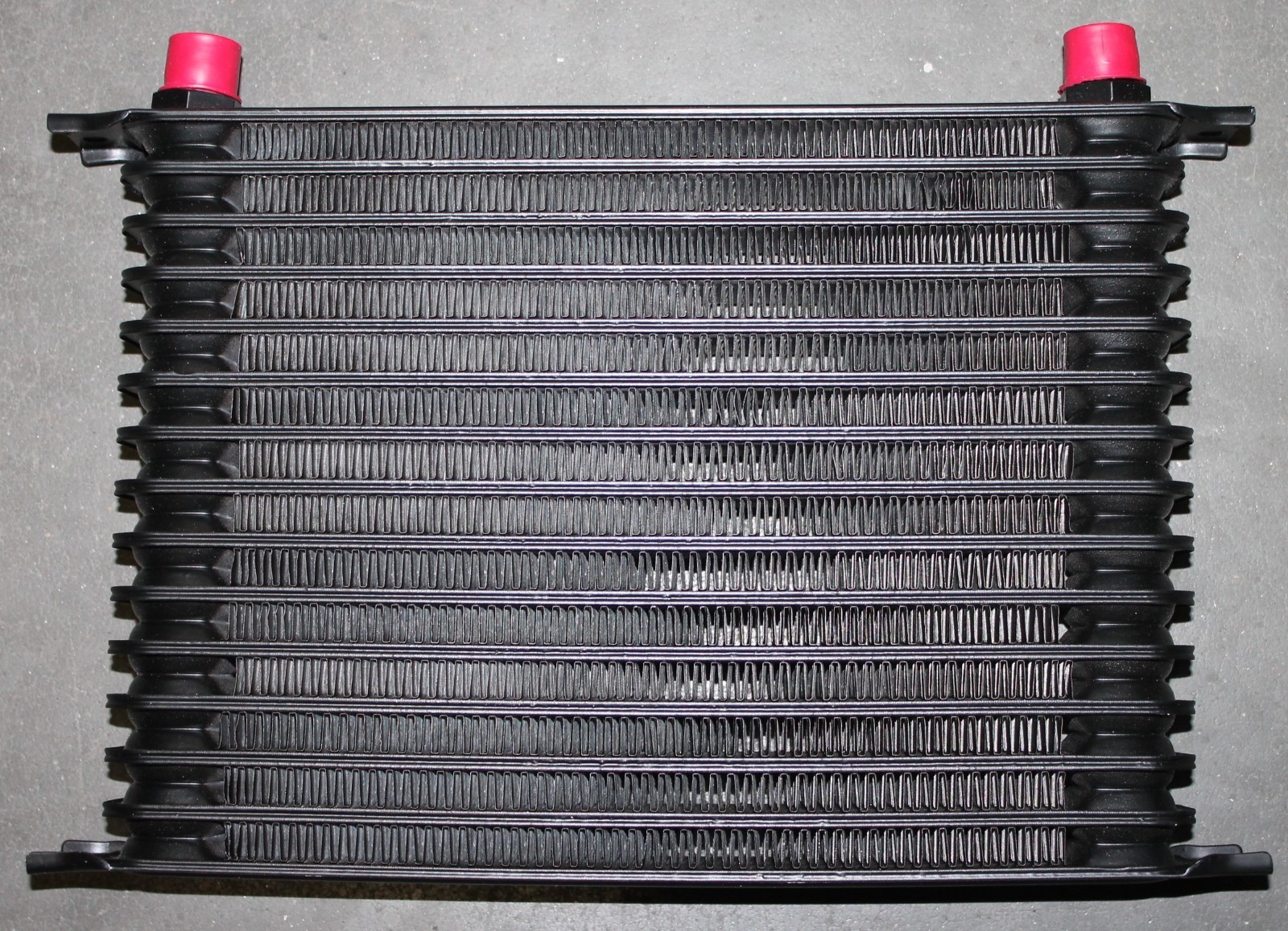 BLEM - 15 Row Stacked Plate HD Transmission Cooler w/ 8AN Fittings by BluePrint