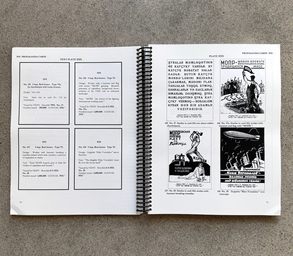 USSR Propaganda Advertising Postal Cards 1927 1934 Catalog Shalimoff Shaw