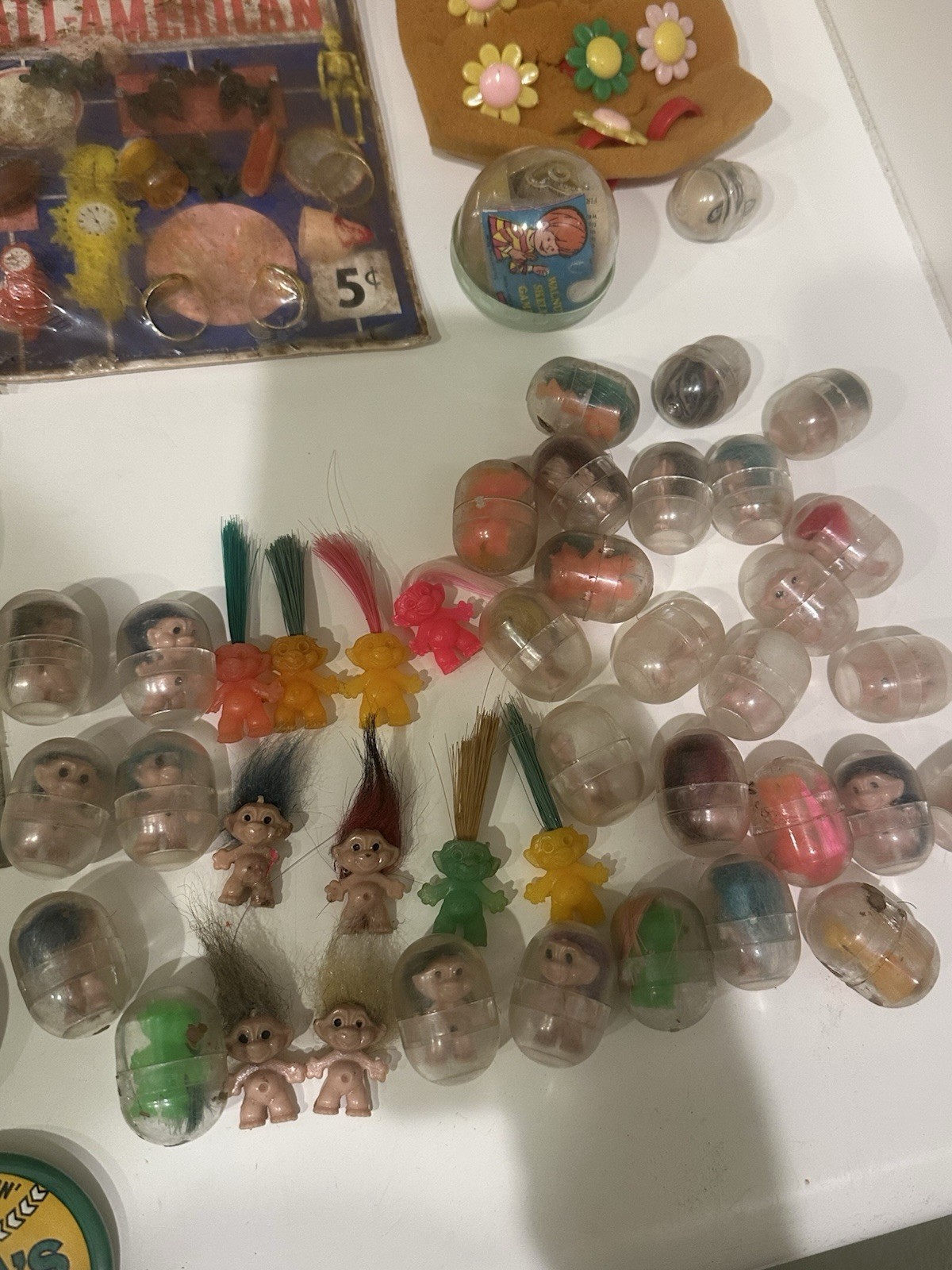 Vintage Gumball Machine Trinkets Toys Mixed Lot