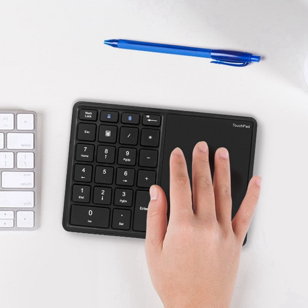 Bluetooth Numeric Keyboard with Touchpad Rechargeable USB Numeric Keyboard7088