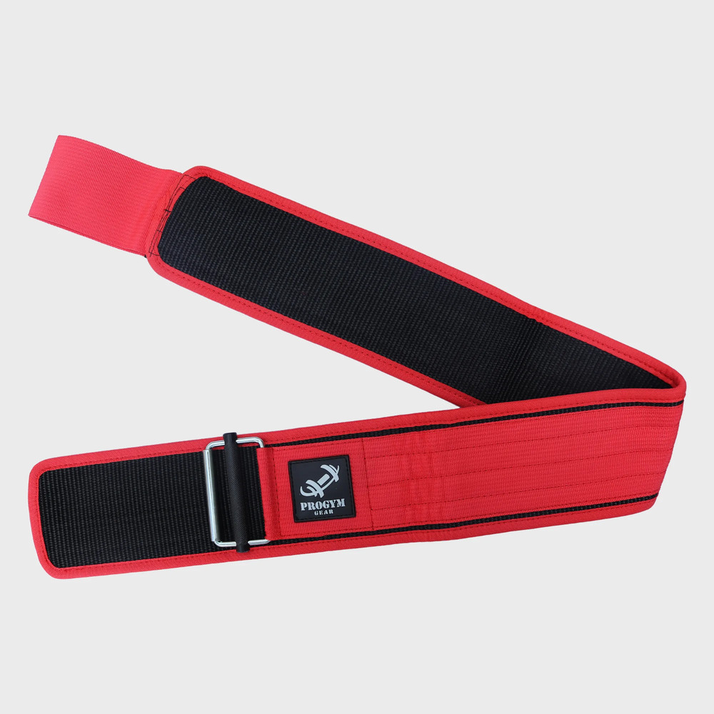 Self-Locking Nylon Weight Lifting Belt with Straps- Powerlifting - Deadlifting