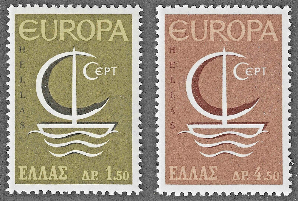 Greece (1966) - Scott # 862 - 863,   MNH