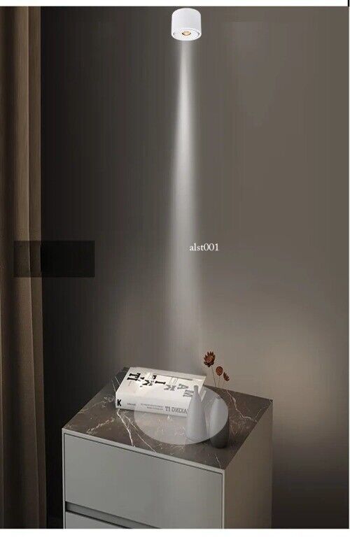 Led Spotlight Dimmable Ultra-thin Small Beam Angle Spotlights 3°8°15°24° Ceiling