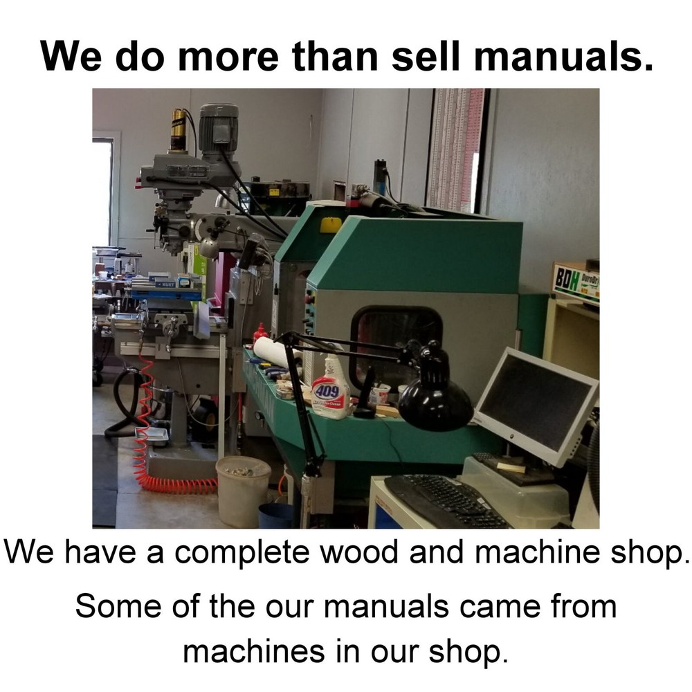 CINCINNATI Toolmaster Milling Machine 1A, 1B, 1C Operator Owners Manual 0128