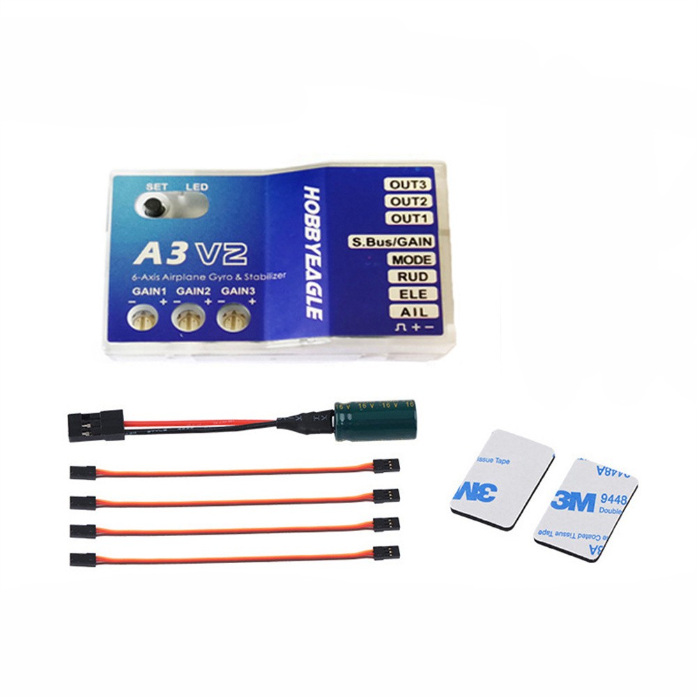 A3-V2 6-Axis Fixed-wing For Gyro Flight Stabilizer Controller For Airplane Drone