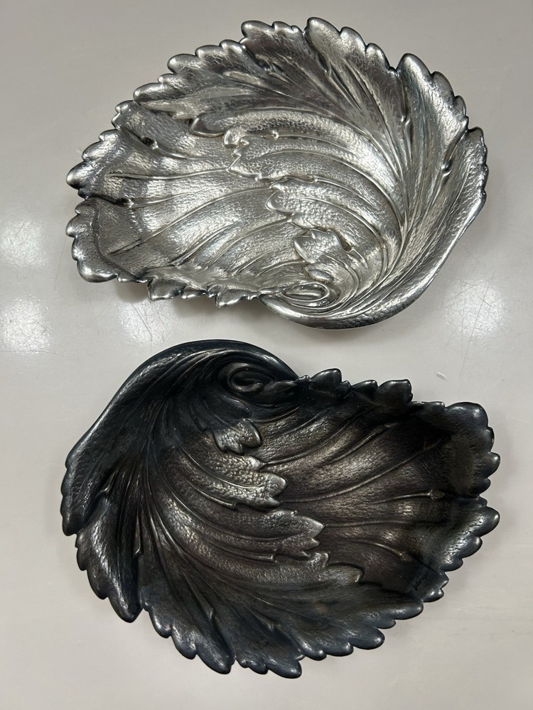 Wilson International Silver Leaf Bon Bon Serving Dish