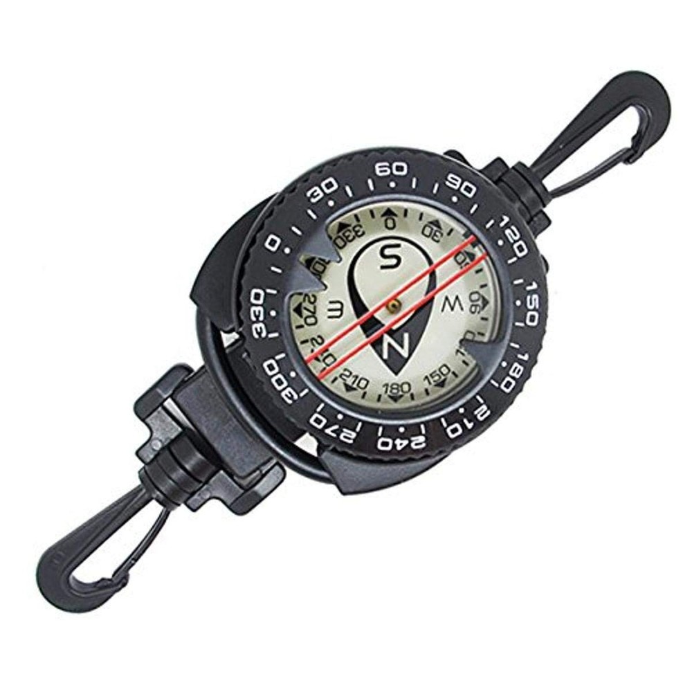 Scuba Choice Diving Dive Compass with Retractable Clip – Black