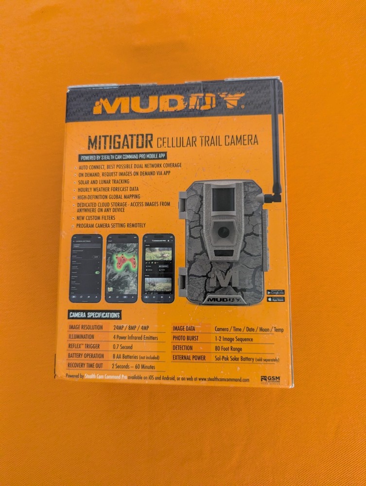 Muddy Mitigator Cellular Trail Camera - Brown (‎MUD-MTGTR) NEW