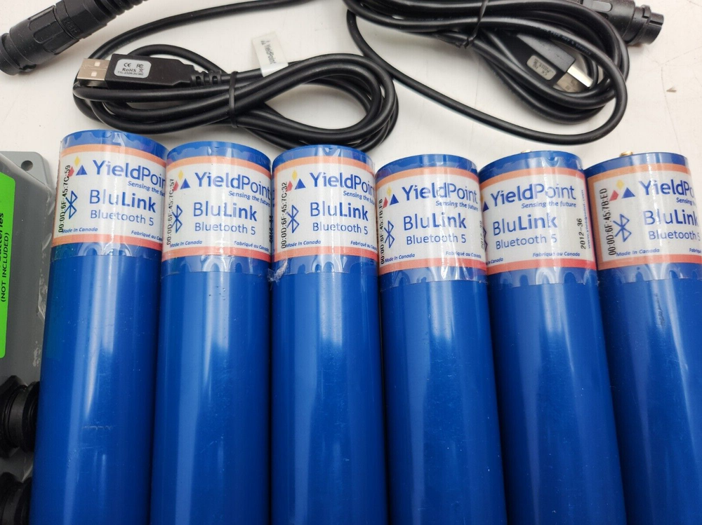 2 Yieldpoint BluGateway 4-port Data Loggers & 6 BluLink