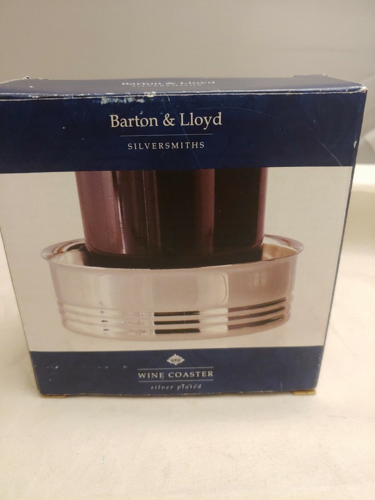 Barton & Lloyd Silver Plate Wine coaster In Box Pre-Owned
