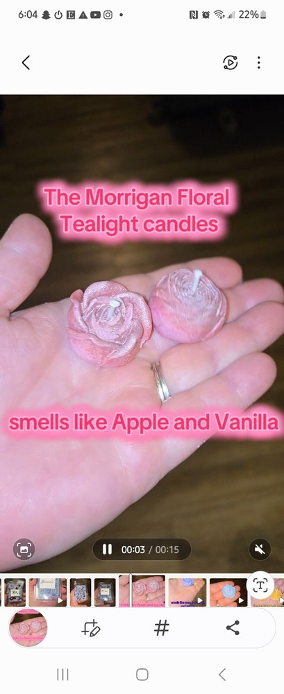 THE MORRIGAN CUSTOM FLORAL TEALIGHT CANDLES