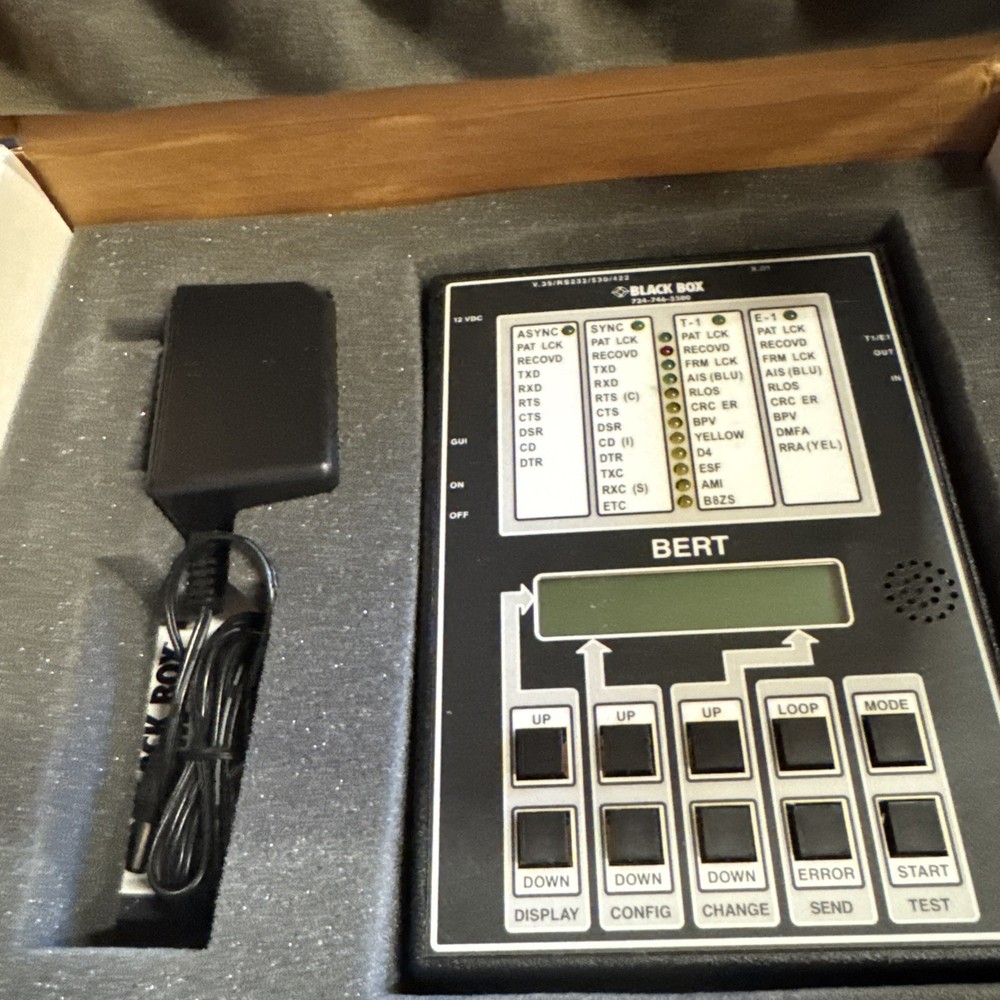 Black Box T1/E1 WAN TESTER TS940A-R2 *powers on but untested*     Bin11