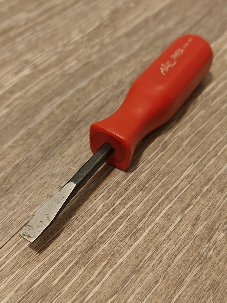 Mac Tools USA Vintage Flat Screwdriver Red Hard Handle PH2A