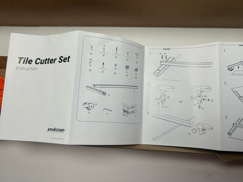 Precise Tile Cutter Tools Professional Manual Porcelain 48' Large Format