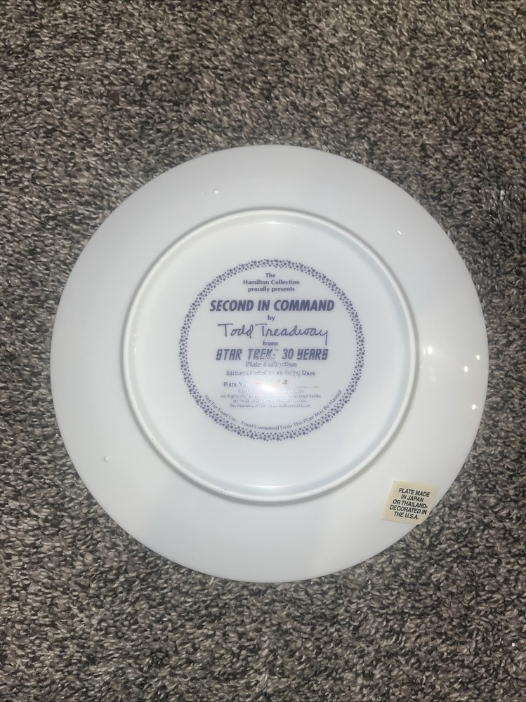 Hamilton Collection Star Trek Second in Command Plate 4374A