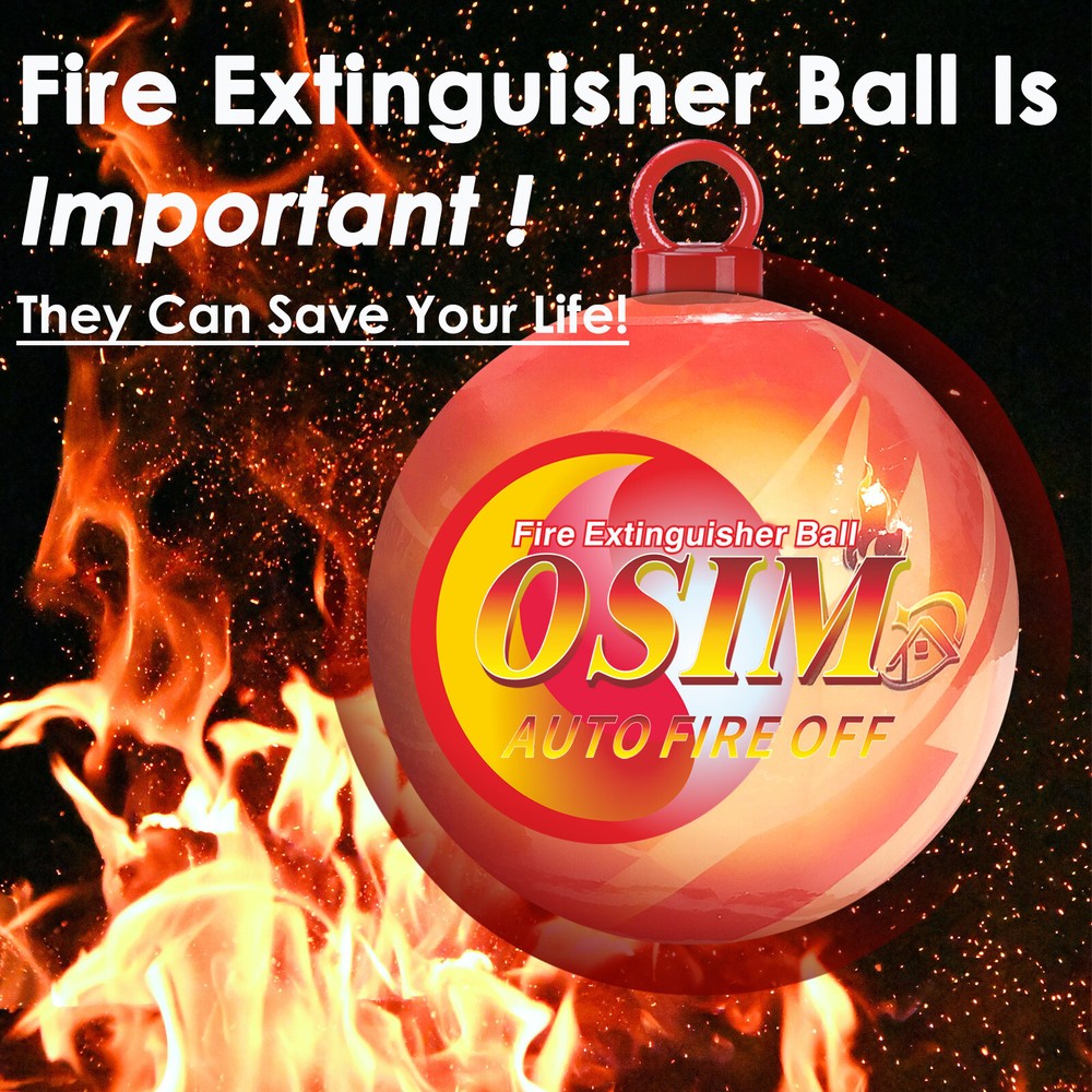 7 PCS Portable Automatic Fire Ball Extinguisher with Bracket and Hook Mount