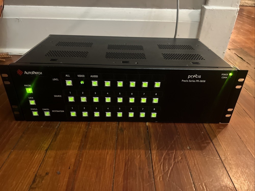 AutoPatch Precis Series PR-0808 Distribution Matrix Switcher -Untested