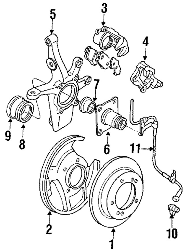 Genuine GM Knuckle 96058661