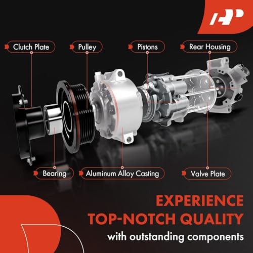 AC Compressor with Clutch for Ram ProMaster 1500 - Compatible with AC Compressor