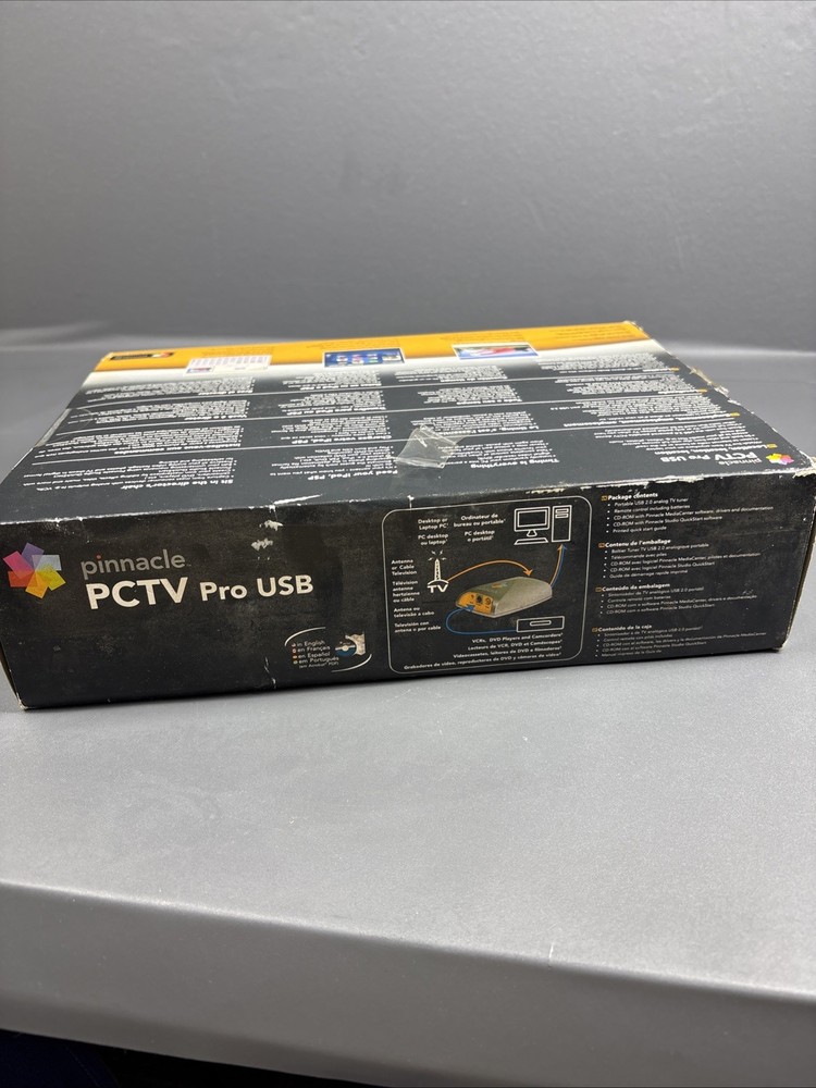 Pinnacle PCTV Pro USB 2.0 External Analog Tv Tuner