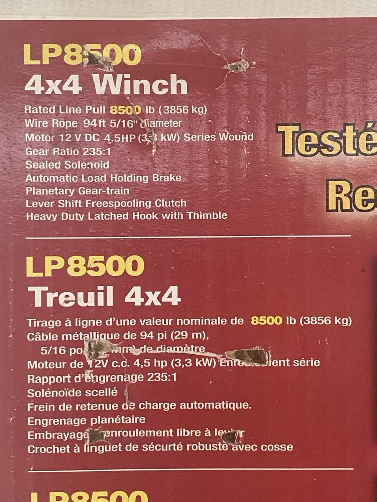 Superwinch LP8500 4x4 Winch 1585202