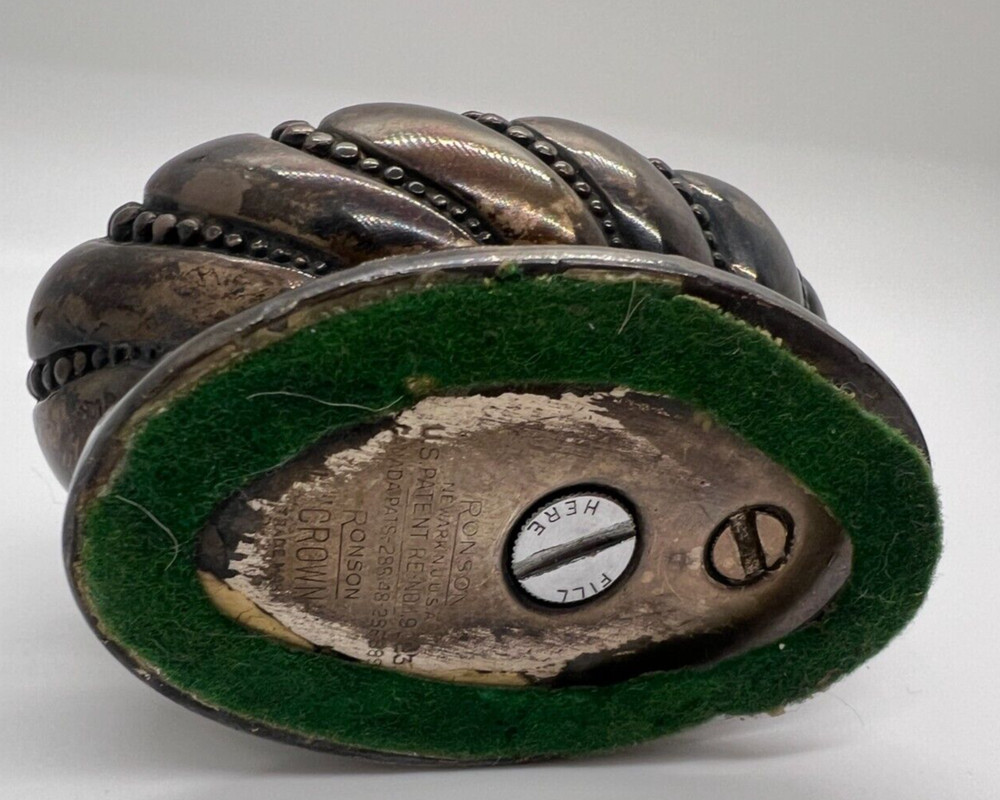 Ronson "Crown" Table Desk Lighter Vintage