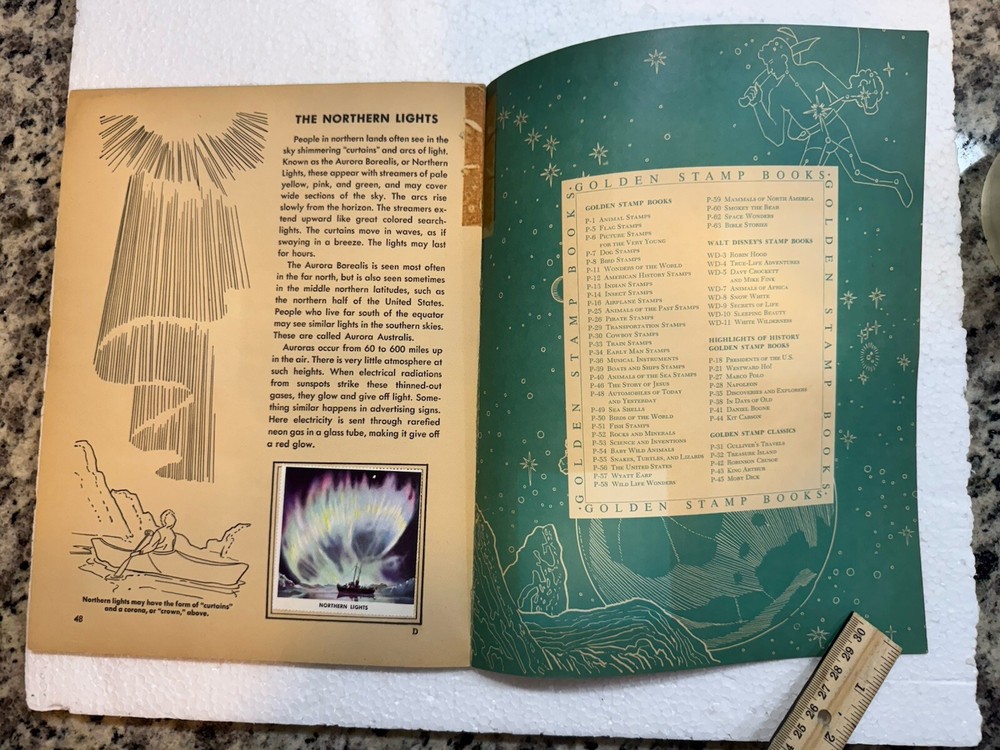 Vintage 1958 Space Wonders Sticker Book