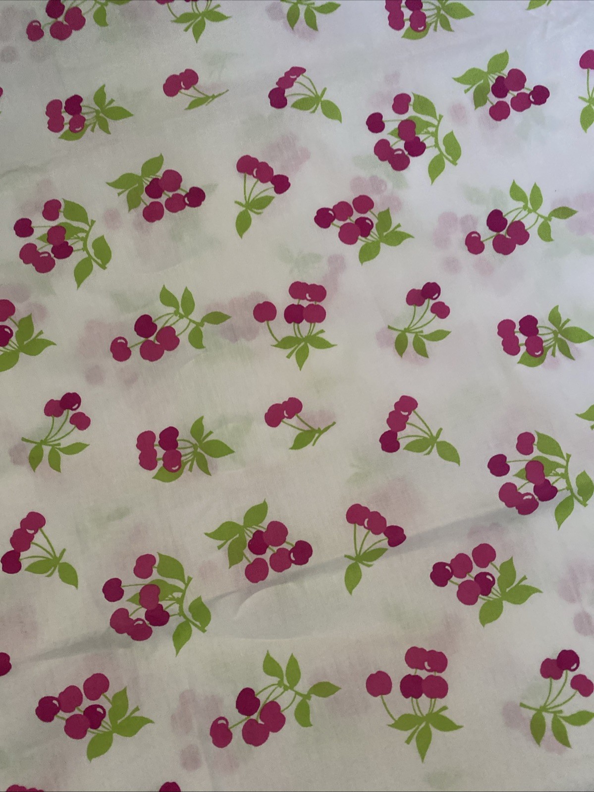 Company Store Kids Cotton Queen Size Duvet Cover Cherries Cherry Print NWOT New