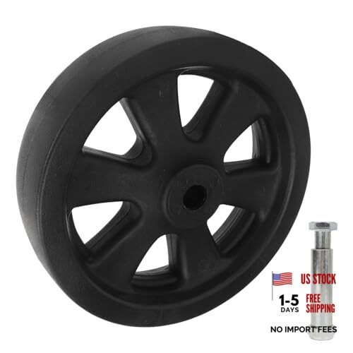 8 Inch Trailer Jack Wheel Replacement, Nylon Universal Rotating Nylon Wheels