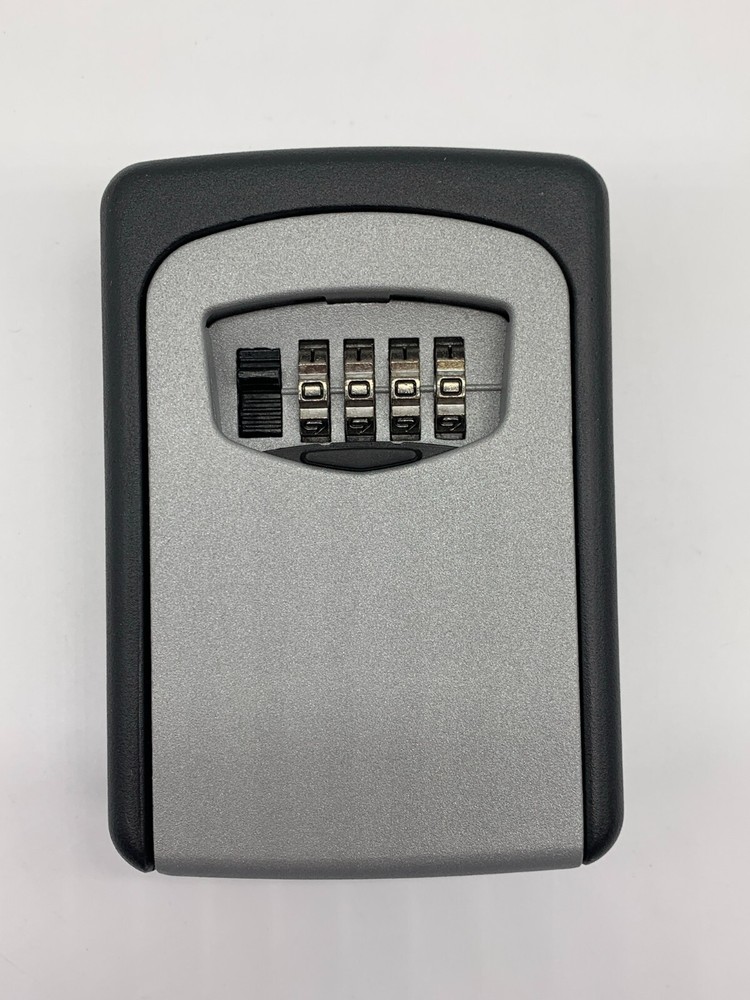4 Digit Key Lock Box Wall Mount Combination Lock Box Safe Storage Home Security