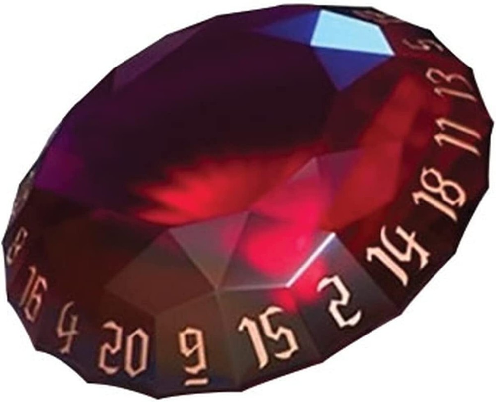 PolyHero Dice: d20 Gem - Roguish Rouge